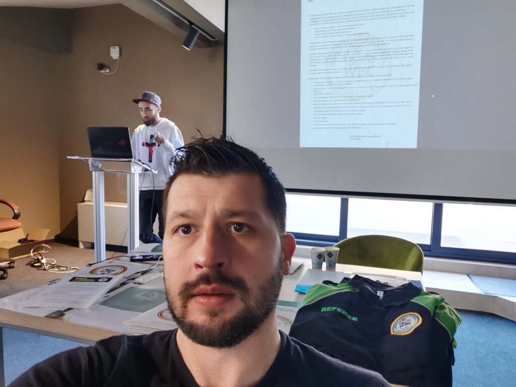 15.03.2023 - Primul Seminar pentru Arbitri de Muay Thai susținut de Haidu Sebastian la Satu Mare