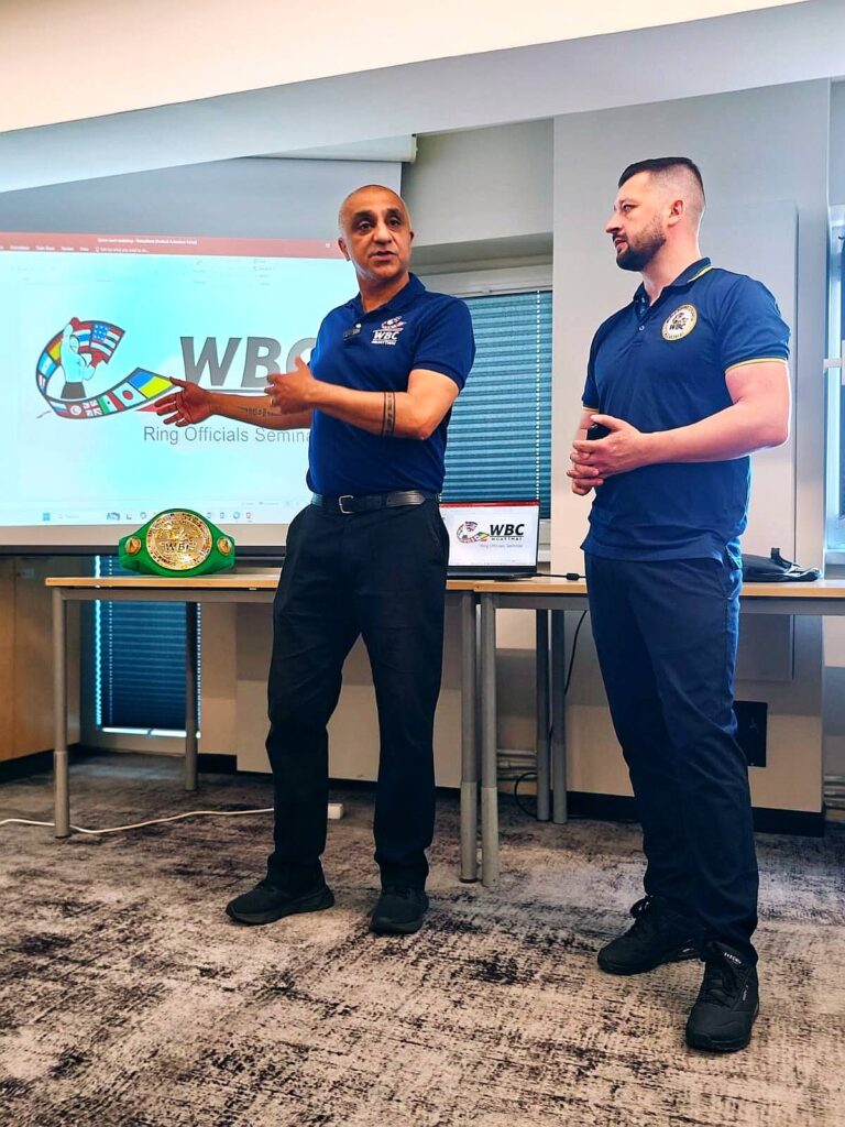 26 Aprilie 2025 - Seminar pentru arbitri de Muay Thai sustinut de Nash Keshwala
